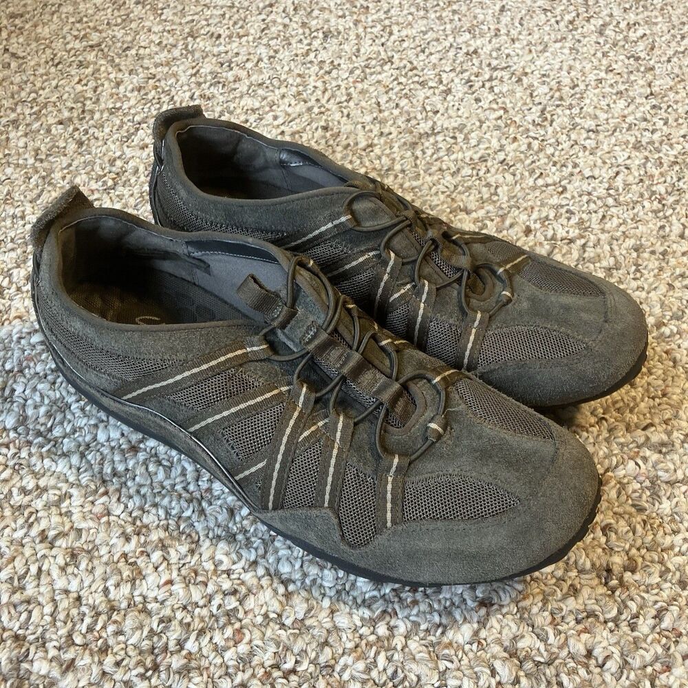 Clarks Privo Womens Bingle Sneakers Size 8.5 M Gray Suede Shoes Bungee Lace Slip